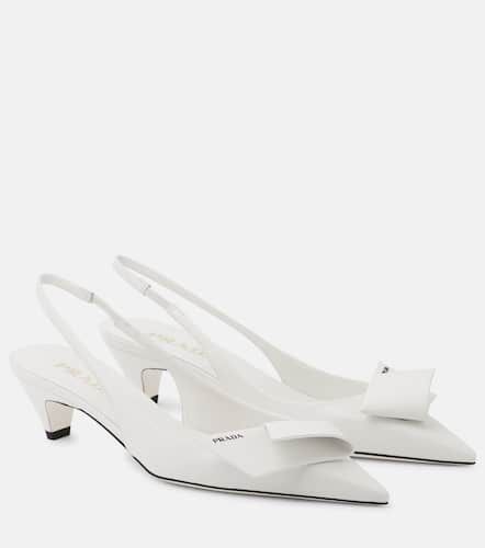 Modellerie leather slingback pumps - Prada - Modalova