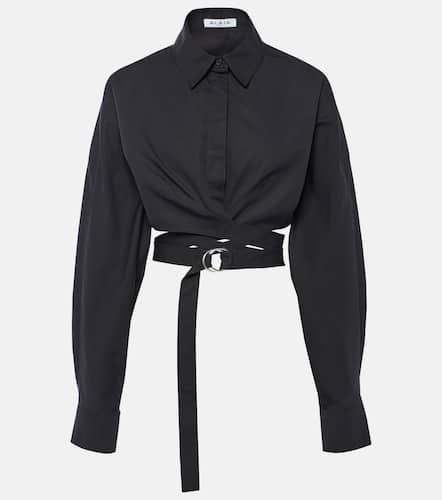 AlaÃ¯a Cropped cotton poplin shirt - Alaia - Modalova