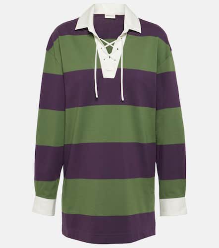 Colorblocked cotton-blend sweatshirt - Dries Van Noten - Modalova