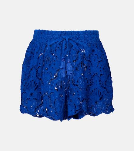 Farm Rio Floral lace cotton shorts - Farm Rio - Modalova