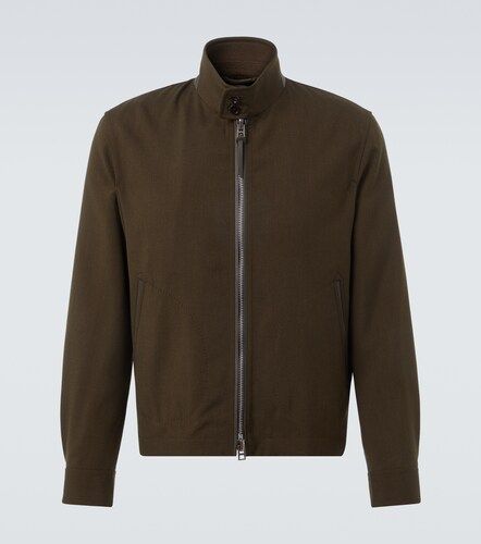 Wool, cashmere, and silk blouson jacket - Tom Ford - Modalova