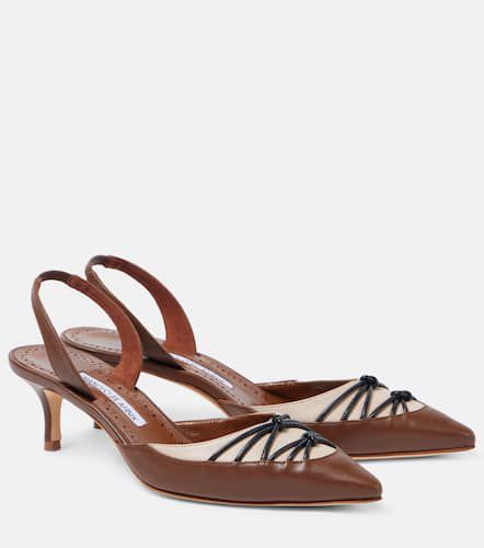 Pumps slingback Maretsli 50 in pelle - Manolo Blahnik - Modalova