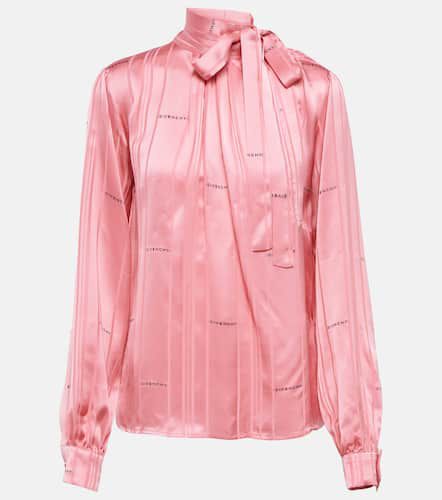 Blusa in raso con lavallière - Givenchy - Modalova