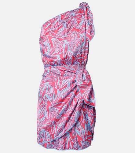 Celie printed gathered one-shoulder minidress - Poupette St Barth - Modalova