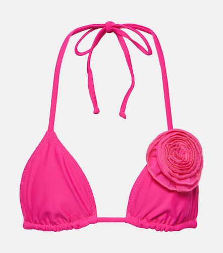 Floral-appliquÃ© triangle bikini top - Same - Modalova