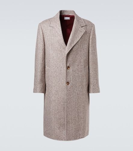 Herringbone wool and alpaca-blend overcoat - Brunello Cucinelli - Modalova