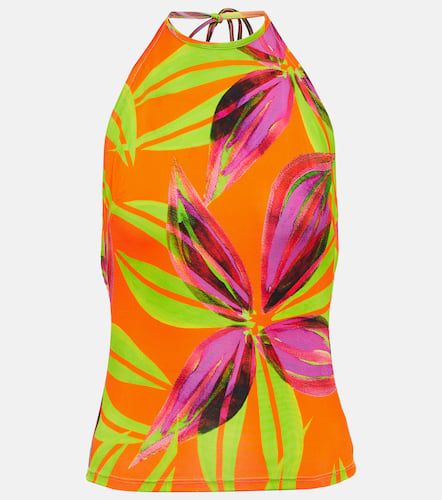 Printed halterneck top - Louisa Ballou - Modalova