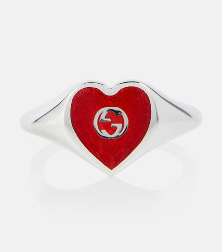 Anello Heart in argento sterling - Gucci - Modalova
