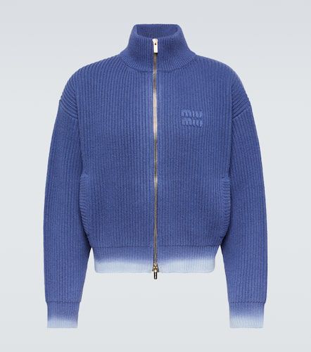 Miu Miu Virgin wool zip-up sweater - Miu Miu - Modalova