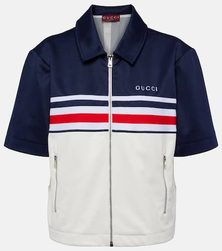Gucci Top in jersey con logo - Gucci - Modalova