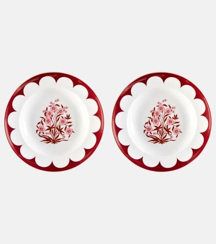 Set de 2 platos hondos Jaipur de porcelana - Aquazzura Casa - Modalova