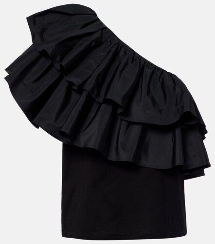 Top asimetrico Elegante Orca de algodón con volantes - Max Mara - Modalova