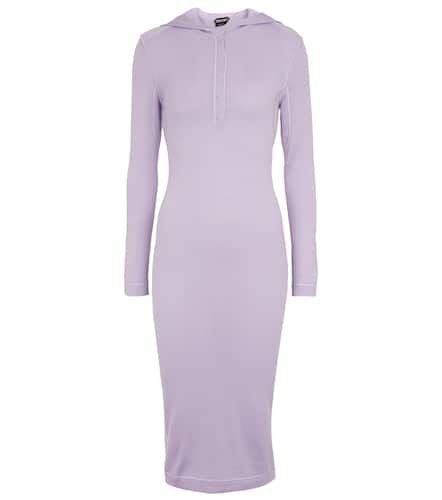 Cashmere and silk hoodie midi dress - Tom Ford - Modalova