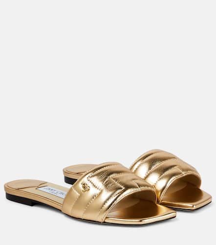 Pantoletten Themis aus Metallic-Leder - Jimmy Choo - Modalova