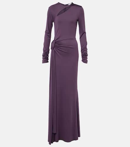 Cutout draped jersey maxi dress - Victoria Beckham - Modalova