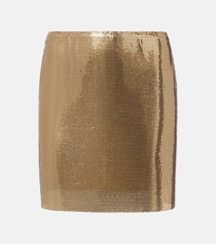 Versace Metallic mesh miniskirt - Versace - Modalova