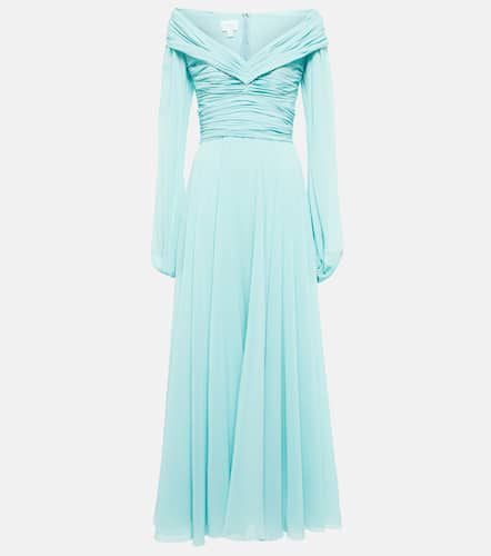 Ruched silk georgette gown - Giambattista Valli - Modalova