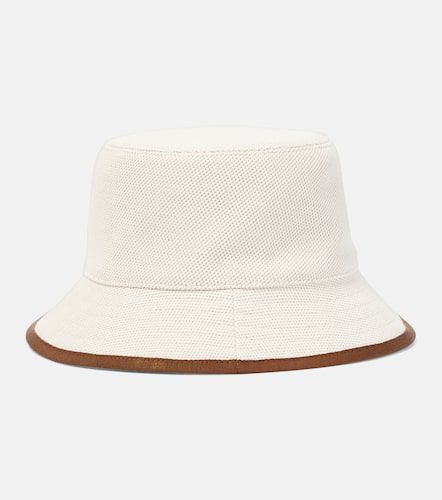Cappello da pescatore in canvas con logo - Gucci - Modalova