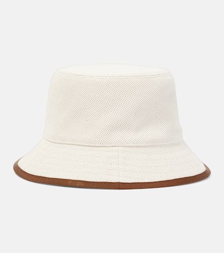 Sombrero de pescador de lona con logo - Gucci - Modalova