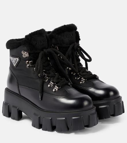 Schnürstiefel Monolith aus Leder - Prada - Modalova