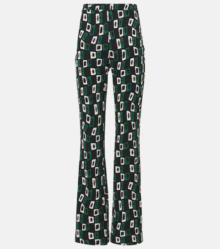 Brooklyn printed jersey flared pants - Diane von Furstenberg - Modalova