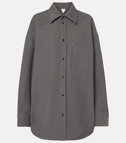 Camicia oversize in misto lana - Bottega Veneta - Modalova