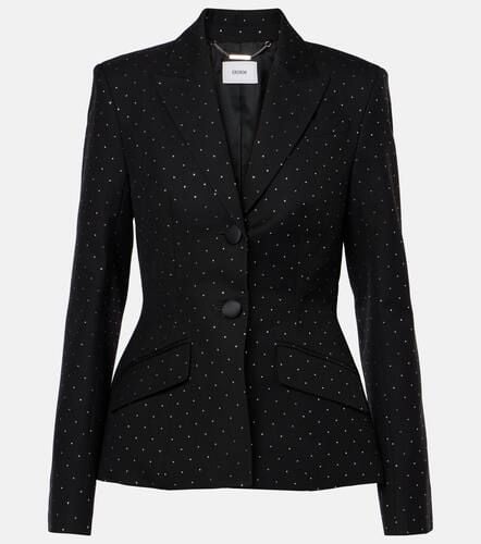 Blazer de algodón y lana con lunares - Erdem - Modalova