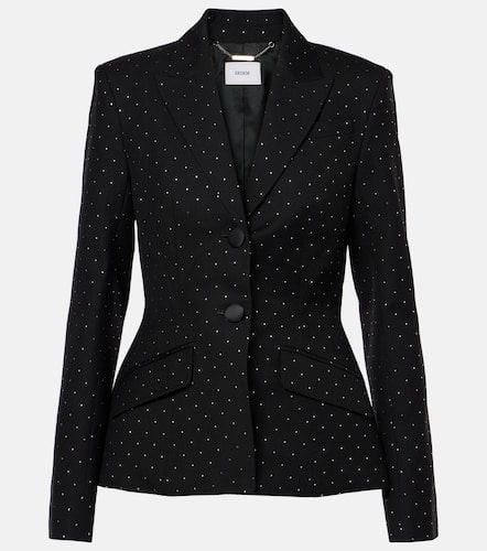 Polka-dot cotton and wool blazer - Erdem - Modalova