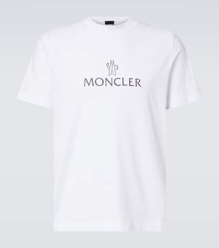 Camiseta de jersey de algodón con logo - Moncler - Modalova