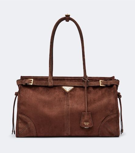Bonnie Large suede shoulder bag - Prada - Modalova