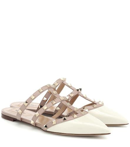 Rockstud patent leather slippers - Valentino Garavani - Modalova