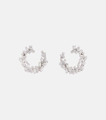 ChloÃ© 18kt gold hoop earrings with diamonds - Suzanne Kalan - Modalova