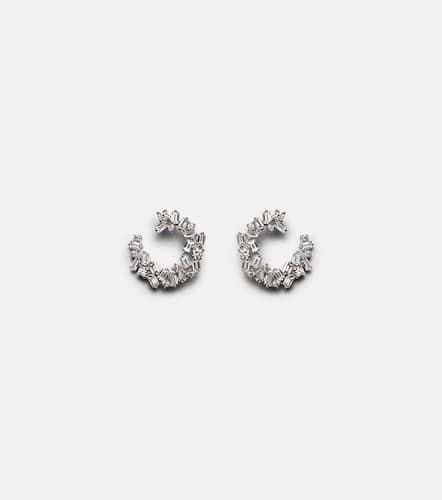 Chloe 18kt gold hoop earrings with diamonds - Suzanne Kalan - Modalova
