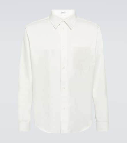 Camisa de sarga de algodón con anagrama - Loewe - Modalova