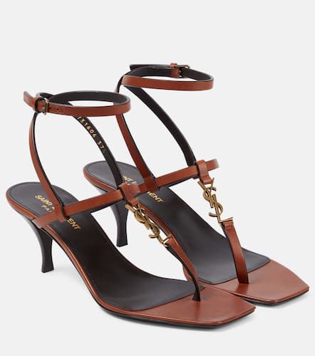 Cassandra 60 leather thong sandals - Saint Laurent - Modalova
