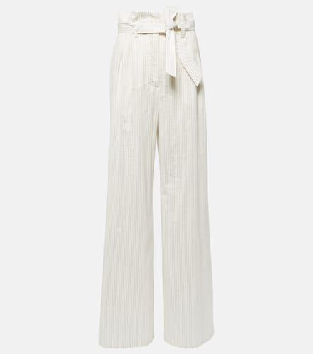 Xero pinstripe cotton and silk palazzo pants - Max Mara - Modalova