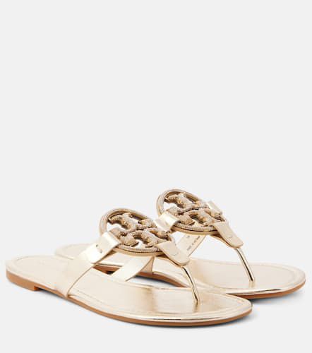 Miller embellished leather thong sandals - Tory Burch - Modalova