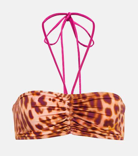 Leopard-print bandeau bikini top - Stella McCartney - Modalova