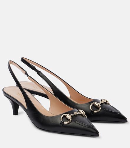 Pumps slingback Horsebit in pelle - Gucci - Modalova