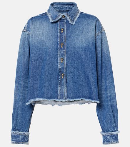 Chaqueta de denim cropped con flecos - Alanui - Modalova