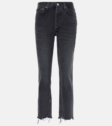 High-Rise Cropped Straight Jeans Riley - Agolde - Modalova