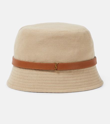 Sombrero de pescador Cassandre de lona - Saint Laurent - Modalova