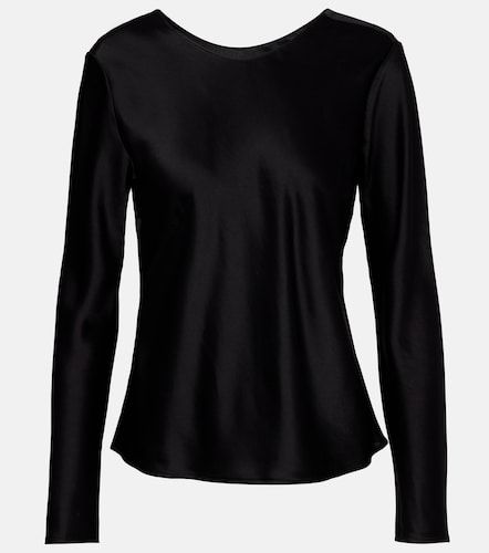 Leset Barb draped satin top - Leset - Modalova