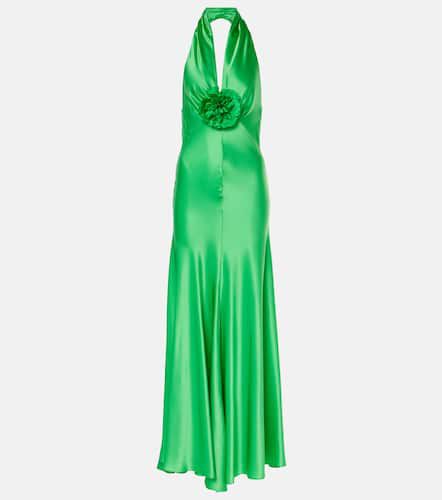 Rodarte Rose halterneck silk gown - Rodarte - Modalova