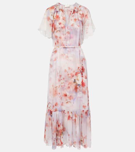 Crush floral belted midi dress - Zimmermann - Modalova