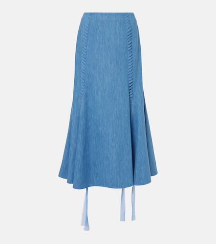 Dion cotton and linen midi skirt - Gabriela Hearst - Modalova