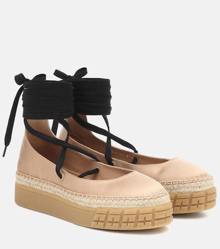 Plateau-Espadrilles aus Canvas - Prada - Modalova