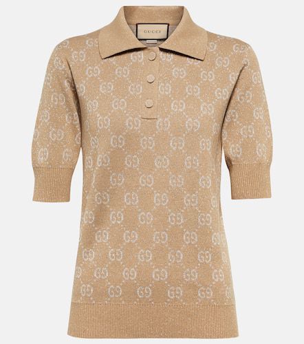 Polohemd GG aus Jacquard-Strick - Gucci - Modalova