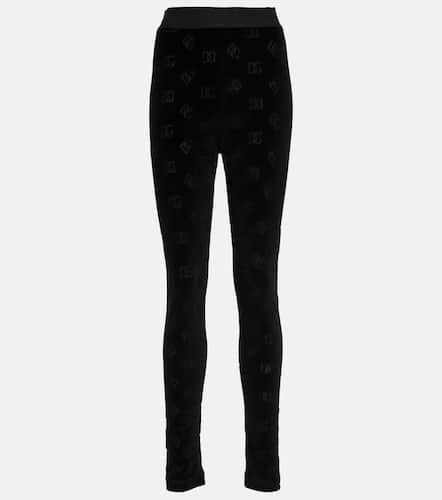 Leggings de algodón con logo - Dolce&Gabbana - Modalova