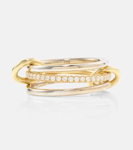 Sonny 18kt gold and white gold ring with diamonds - Spinelli Kilcollin - Modalova